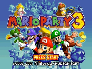 Mario Party 3 (Europe) (En,Fr,De,Es) Title Screen